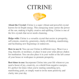 Citrine Point Necklace